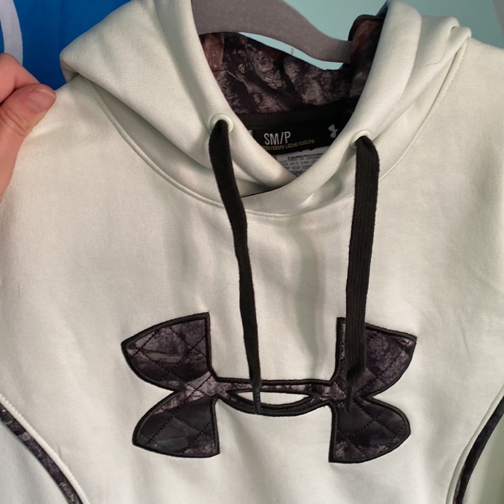 Under Armour Storm Hoodie Loose Fit Mint Green Camo Storm - Picture 4 of 5